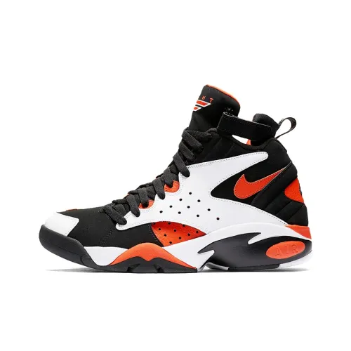 Nike Air Pilot Maestro 2 LTD Rush Orange Non Slip Lightweight High Top Vintage Баскетбольные Кроссовки Мужские Черный Оранжевый