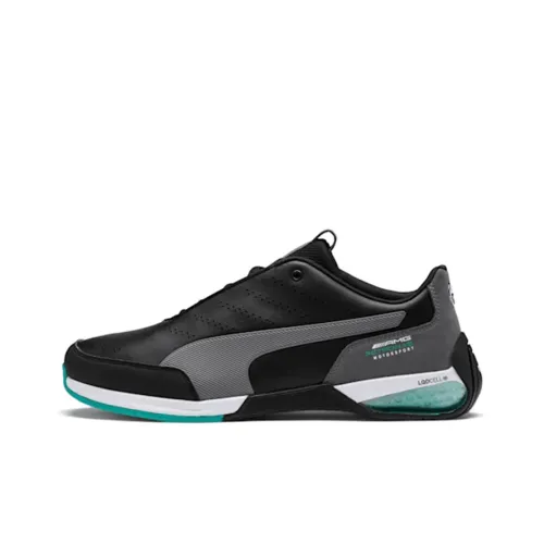 PUMA Mercedes AMG Petronas Motorsport Карт Кошка X TRAINERS Низкий Топ Кроссовки для тренировок Мужской Черный Серый