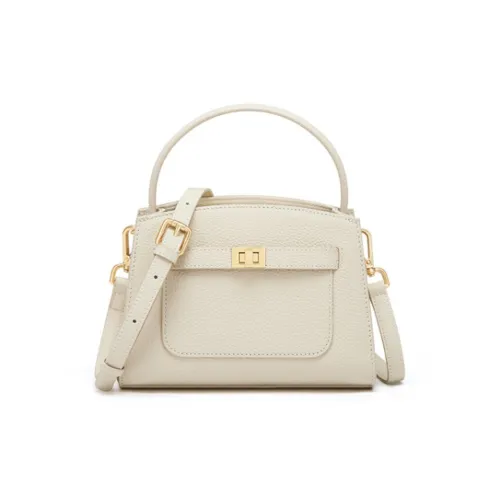 DEERE JACK Коровья кожа Сумка Kelly Сумка Сумка через плечо Большая Женская Белая Коричневая