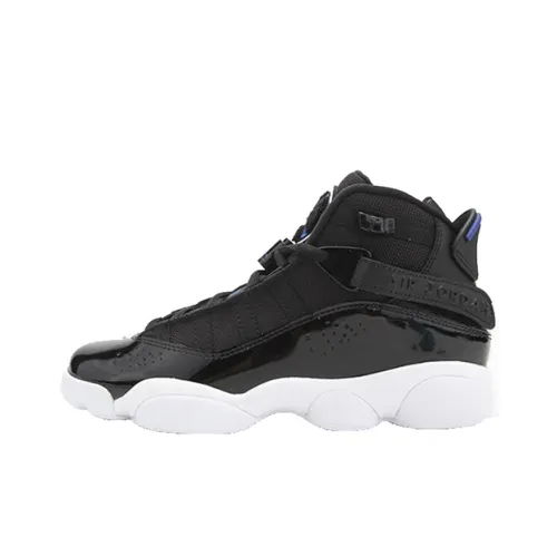 Jordan Air Jordan 6 Кольца BGW High Топ Винтажные баскетбольные кроссовки Черный Подростки