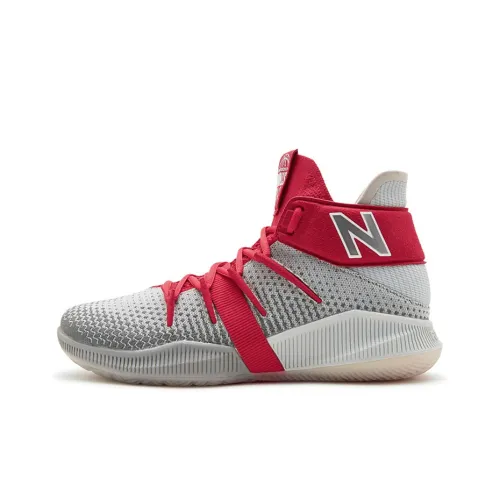 New Balance NB OMN1S Леонард MID Топ Винтажные баскетбольные кроссовки Мужской Серый Красный