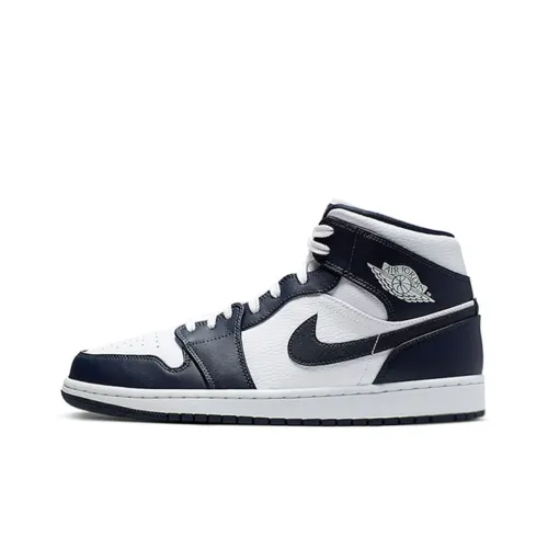 Jordan Air Jordan 1 Obsidian MID Топ Винтажные баскетбольные кроссовки Мужской Obsidian