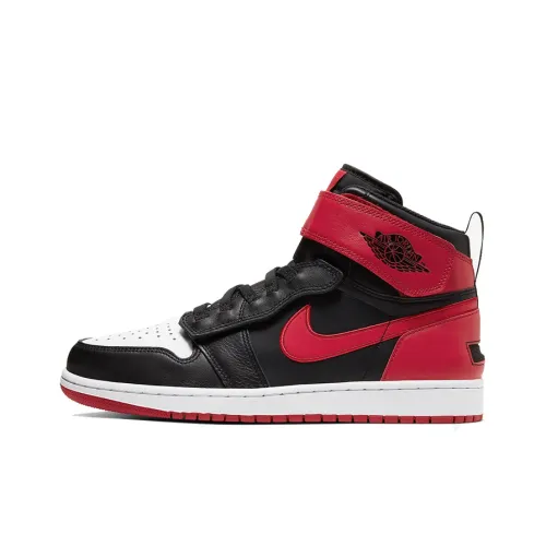 Jordan Air Jordan 1 FlyEase 'Fitness Red' Высокие Топы Винтажные Баскетбольные Кроссовки Мужские Черные Красные