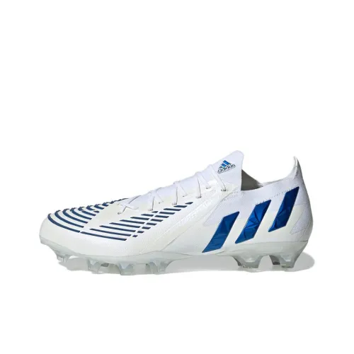 Adidas Predator Edge.1 Мягкие Искусственные Футбольные Бутсы для Трава Белые и Синие