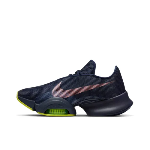 Nike SuperRep 2 Амортизирующие шоки противоскользящие устойчивые к истиранию низкий топ кроссовки для тренировок мужской черный синий