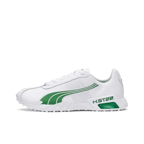 PUMA H.ST.20 Амортизация Износостойкие Низкие Кроссовки для Тренировок Унисекс Белые Зеленые