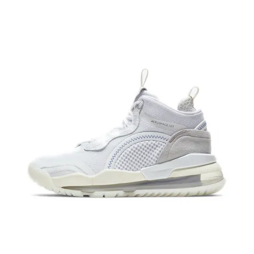 Джордан Aerospace 720 Амортизаторы Slip-resistant и устойчивые к истиранию MID Топ Винтажные баскетбольные кроссовки Мужские Экрю