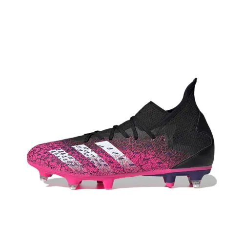 Adidas PredatorFreak .3 Мягкая трава Ботинки Устойчивые к истиранию Футбольные бутсы Мужские Розово-красные