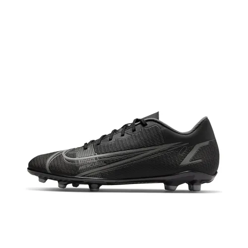 Nike Mercurial Vapor 14 FG Твердый Грунт Амортизаторы Уменьшение Ударов Противоскользящие Устойчивые к Износу Футбольные Бутсы Мужские Черные