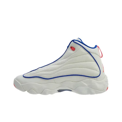 Jordan Pro Strong Anti-Slip Lightweight High Top Vintage Баскетбольные Кроссовки Мужские Белые Минималистичные