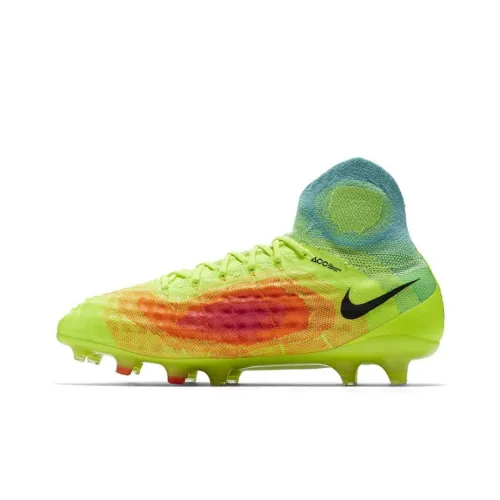 Nike Magista Obra 2 FG Твердый грунт Противоскользящие Устойчивые к истиранию Футбольные бутсы Мужские Желтый Красный Синий