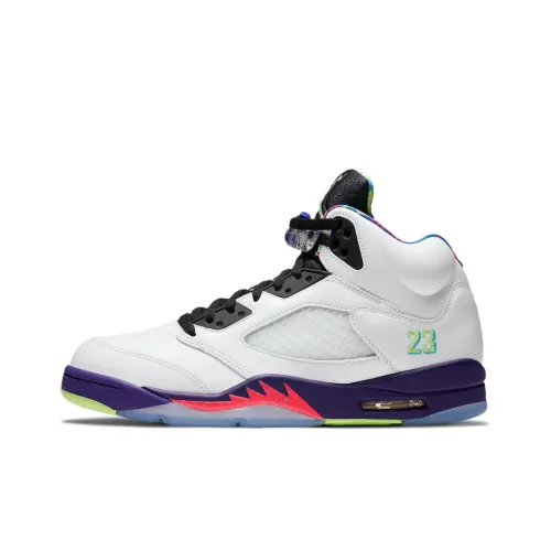Jordan Air Jordan 5 Retro Призрачно-зеленый High Top Винтажные баскетбольные кроссовки Унисекс Белый Выпуск 2020 года