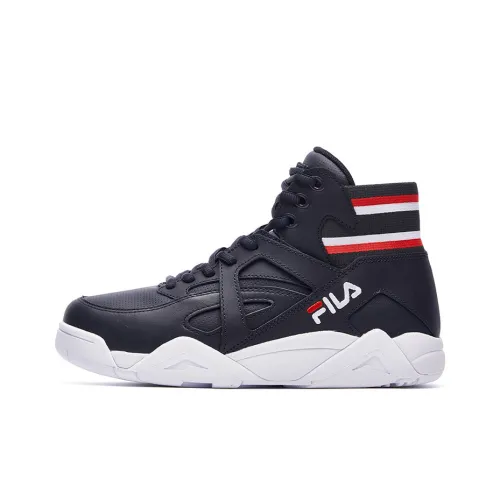 FILA Cage NS High Топ Винтажные Баскетбольные Кроссовки Женские Черный Красный