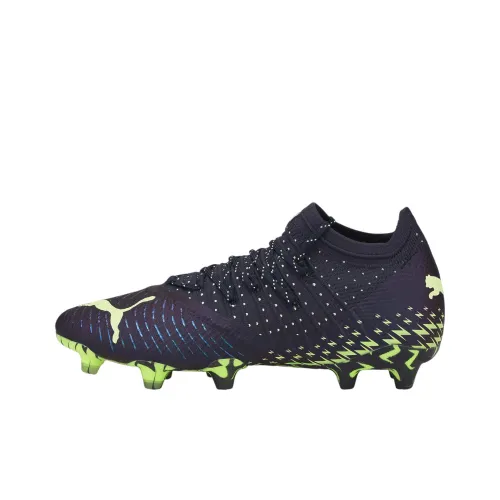 PUMA Future AG Искусственная трава FG Твердый грунт Искусственные шипы Футбольные бутсы Женские Черный Фиолетовый Зеленый