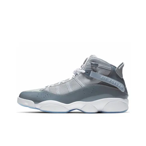 Jordan Air Jordan 6 Кольца Нескользящие Легкие Высокие Топы Винтажные Баскетбольные Кроссовки Мужские