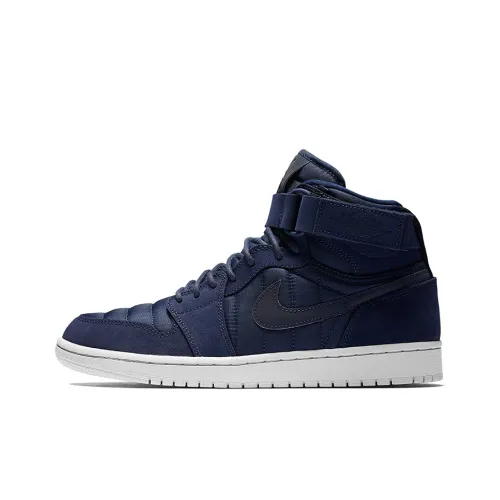 Jordan Air Jordan 1 Ретро High Ремень Midnight Blue High Топ Винтажные баскетбольные кроссовки Мужской Синий