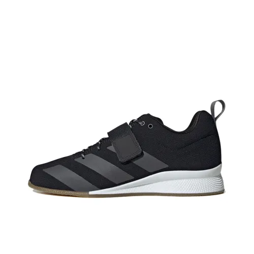 Adidas Adipower Weightlifting 2 Slip-Resistant Abrasion-Resistant Breathable Low-Top Training Shoes Men's Black Adidas Adipower Weightlifting 2 Противоскользящие Износостойкие Дышащие Низкие Кроссовки для Тренировок Мужские Черные