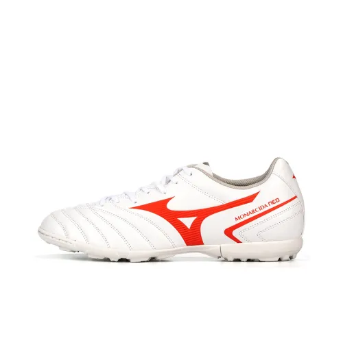 Mizuno Monarcida Аbrasion Resistant Футбольные бутсы Мужские Белый Красный
