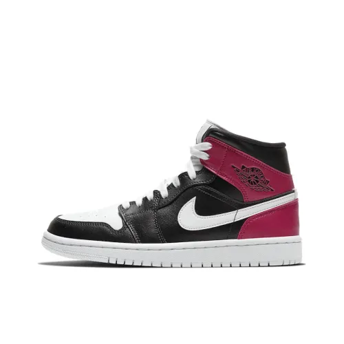 Jordan Air Jordan 1 MID 'Благородный красный' MID Топ Винтажные баскетбольные кроссовки Женские Бургундский