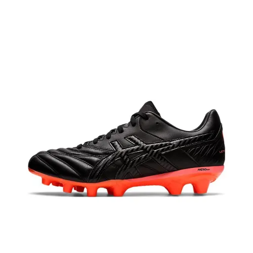 Asics Гель Lethal Flash IT 2 Устойчивый к абразиву Дышащие Футбольные бутсы Мужские Черный и Оранжевый