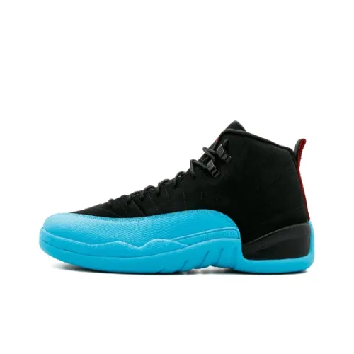 Jordan Air Jordan 12 Retro Gamma Blue Shock Absorbers Slip-Resistant MID Top Vintage Basketball Shoes Men's Gamma Blue