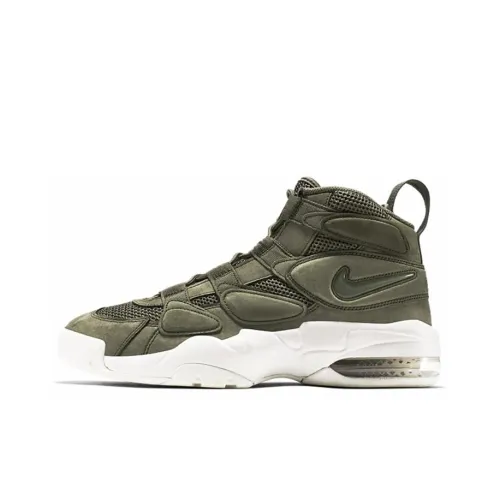 Nike Air Max 2 Uptempo Urban Smoke Высокие Кеды Винтажные Баскетбольные Кроссовки Мужские Зеленые