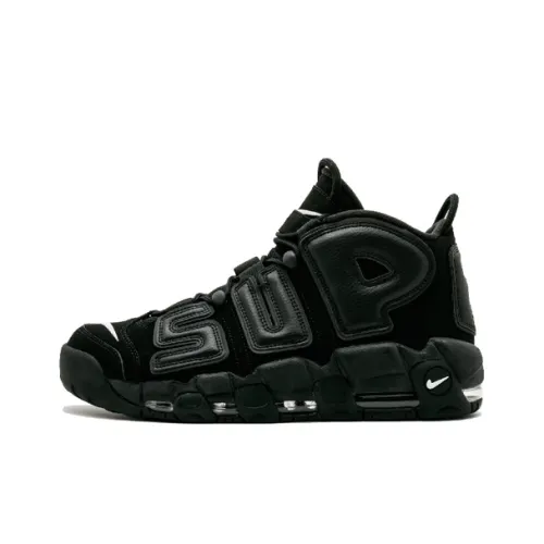 Nike Air More Uptempo Черный Air More Uptempo MID Топ Винтажные баскетбольные кроссовки Унисекс Черный