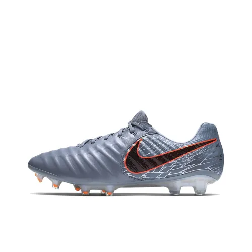 Nike Tiempo Legend 7 FG Твердый грунт Противоскользящие Устойчивые к истиранию Футбольные бутсы Мужские Серый