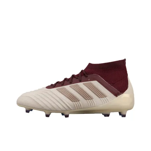 Adidas Predator 18,1 FG Твердый грунт Противоскользящие Устойчивые к истиранию Футбольные бутсы Женские Белый Фиолетовый