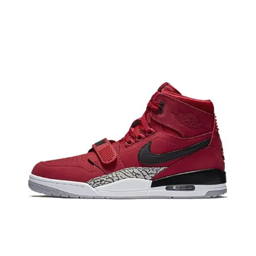 Джордан Legacy 312 Toro High Топ Винтажные Баскетбольные Кроссовки Мужские Красные