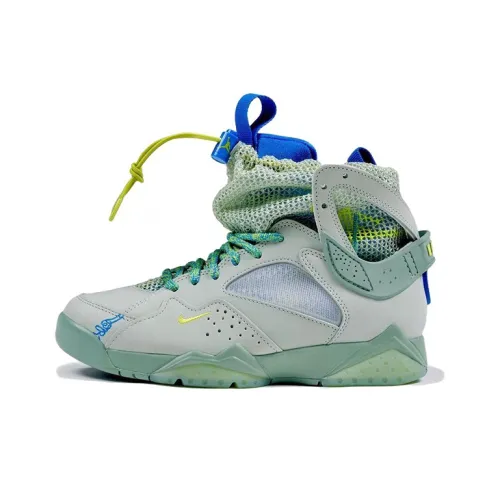 Bephies Beauty Supply x Jordan Air JORDAN 7 Seafoam High Топ Винтажные баскетбольные кроссовки Женские Зеленый