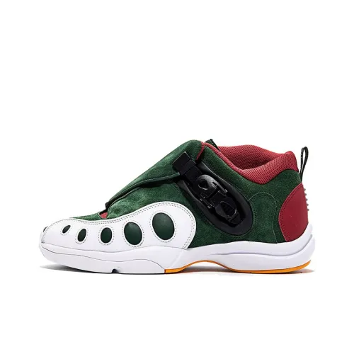 Nike Air Zoom GP Seattle Supersonics Шок Absorbers Slip-Resistant MID Топ Винтажные баскетбольные кроссовки Мужской Белый Зеленый