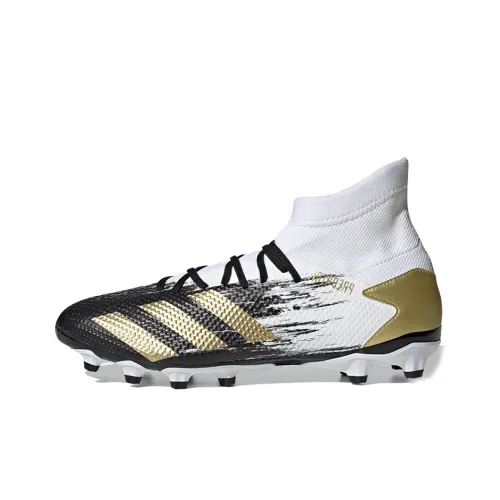 Adidas Predator MG MULTI Ground Slip-resistant футбольные бутсы Мужские Белый Черный Золото
