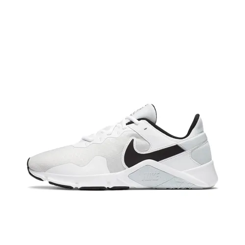Nike Legend Essential 2 Slip-Resistant Abrasion-Resistant Low-Top Training Shoes Men's White Black Найк Легенд Эссеншл 2 Противоскользящие Устойчивые к Износу Низкие Кроссовки для Тренировок Мужские Белый Черный