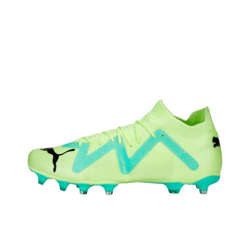 PUMA Future Match AG Искусственная трава FG Твердый грунт Поддержка Футбольные бутсы Мужской Бирюзовый