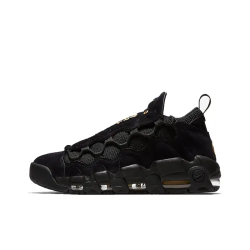 Nike Air More Money CNY Slip-resistant Lightweight Cushioning Low-top Vintage Basketball Shoes Men's Black Найк Эйр Мор Мани CNY Противоскользящий Легкий Амортизация Низкий Топ Винтажные Баскетбольные Кроссовки Мужские Черные