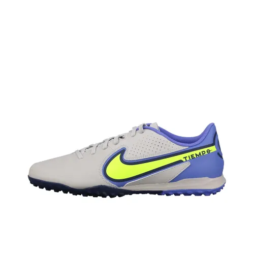 Nike Tiempo Legend 9 TF Шипы Slip-resistant Футбольные бутсы Мужской Туманный серый