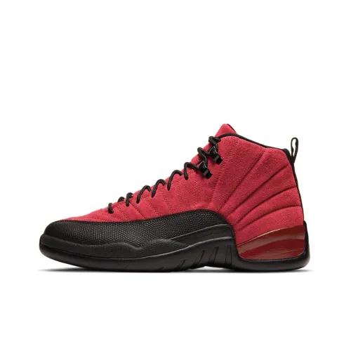 Jordan Air Jordan 12 Retro 'Varsity Red' MID Топ Винтажные баскетбольные кроссовки Мужской Черный Красный