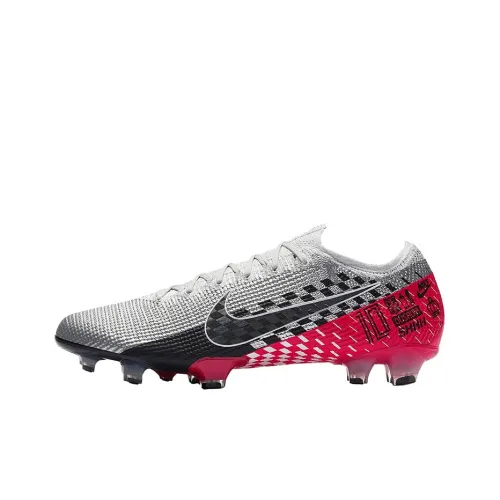 Nike Mercurial Vapor 13 FG Твердый грунт Природная трава Нескользящие Легкие Футбольные бутсы Мужские Белый Красный Черный