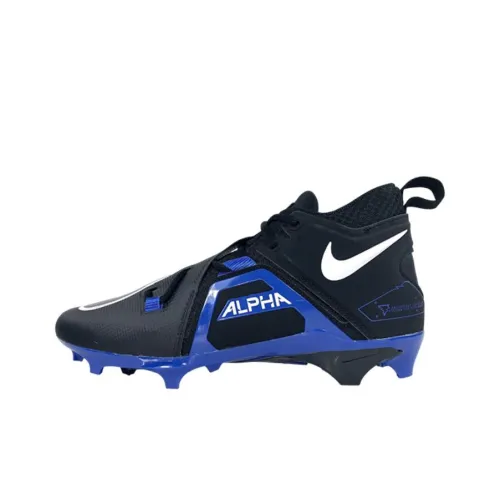Nike Alpha Menace IC IN Противоскользящие устойчивые к истиранию футбольные бутсы для мужчин черные и синие