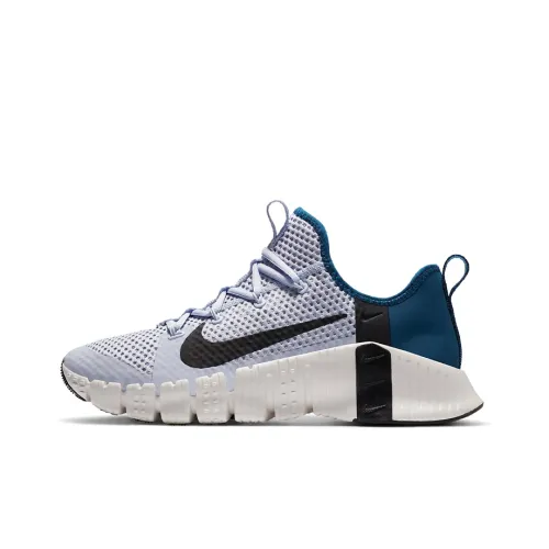 Nike Free Metcon 3 Амортизаторы Шок-поглощающие Противоскользящие Устойчивые к истиранию Низкий Топ Кроссовки для тренировок Unisex Light Фиолетовый Синий