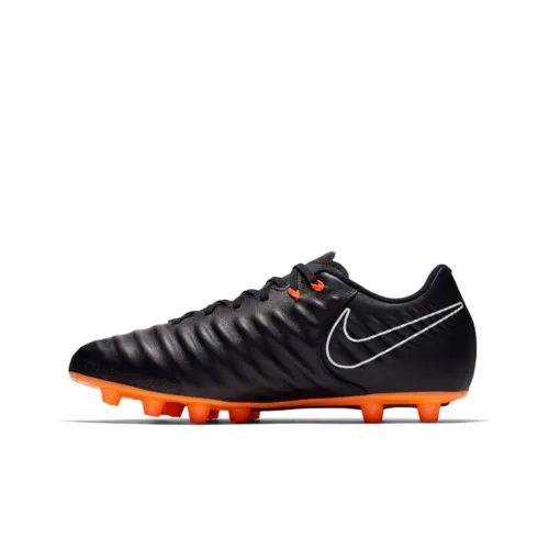 Nike Tiempo Legend 7 AG Искусственная трава Амортизаторы Шок Устойчивость Противоскользящие Устойчивые к истиранию Футбольные бутсы Мужской Черный