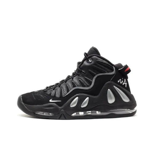 Nike Air Max Uptempo 97 Черный Металлический Серебряный Низкий Топ Винтажные Баскетбольные Кроссовки Унисекс Черный 2010