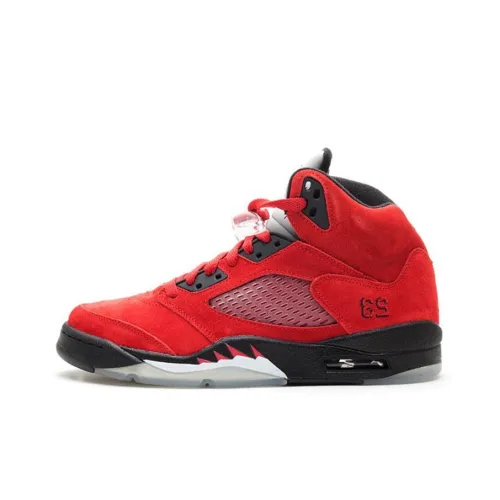 Jordan Air Jordan 5 Retro DMP Raging Bull Red Suede High Top Vintage Баскетбольные Кроссовки Мужские Red