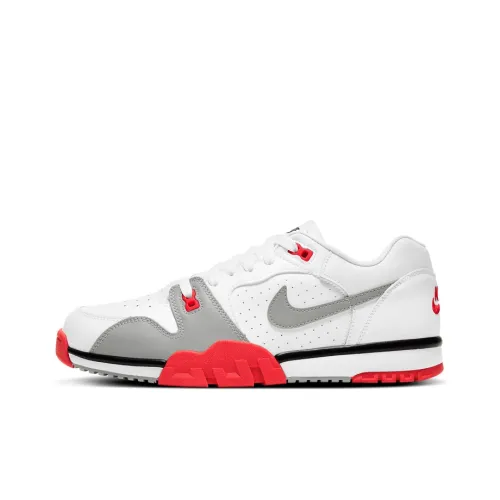 Nike Air Cross Trainer Амортизация Устойчивость к истиранию Дышащие Низкие Кроссовки для тренировок Мужские Серый Белый Красный