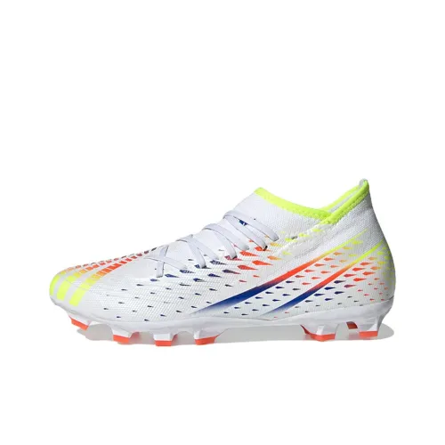 Adidas Predator Edge.3 MG MULTI Ground Искусственный Шипы Противоскользящие Устойчивые к Износу Футбольные бутсы Белый Желтый Синий
