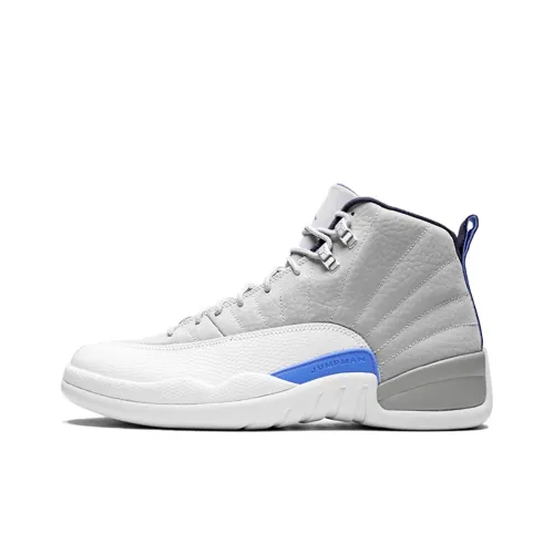 Jordan Air Jordan 12 Retro GREY Университет Синий Высокий Топ Винтаж Баскетбольные Кроссовки Мужской Синий Серый Красный