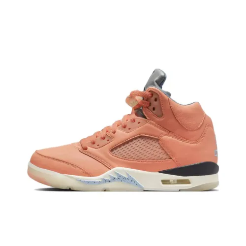 DJ Khaled x Jordan Air Jordan 5 'Малиновое Блаженство' Высокие Кеды Винтажные Баскетбольные Кроссовки Унисекс Оранжевый