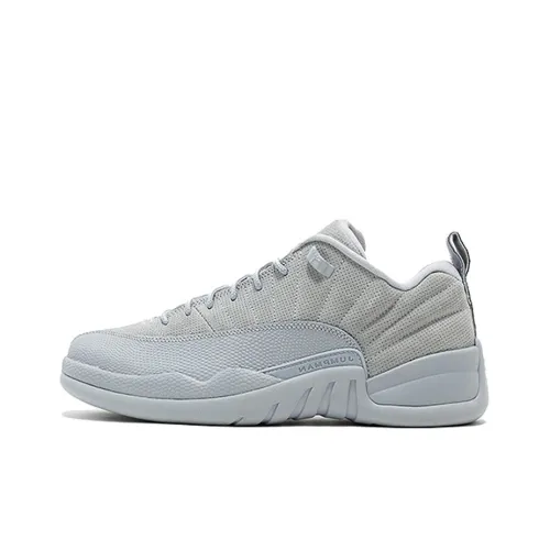 Jordan Air Джордан 12 Ретро Low Wolf GREY Non Slip Lightweight Low Top Винтажные баскетбольные кроссовки Мужской Wolf Grey