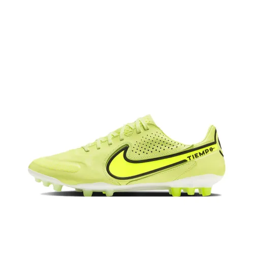 Nike Tiempo Legend 9 AG Искусственная трава Противоскользящие Устойчивые к истиранию Амортизаторы Футбольные бутсы Унисекс Зеленый